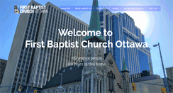 Desktop Screenshot of firstbaptistottawa.ca