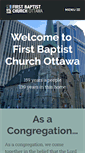 Mobile Screenshot of firstbaptistottawa.ca