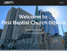 Tablet Screenshot of firstbaptistottawa.ca